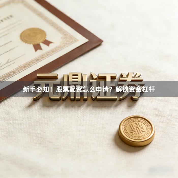 新手必知！股票配资怎么申请？解锁资金杠杆