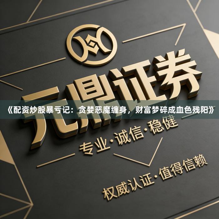 《配资炒股暴亏记:贪婪恶魔缠身,财富梦碎成血色残阳》
