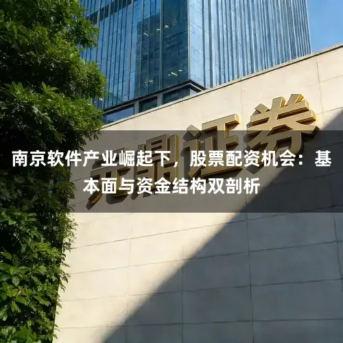 南京软件产业崛起下，股票配资机会：基本面与资金结构双剖析