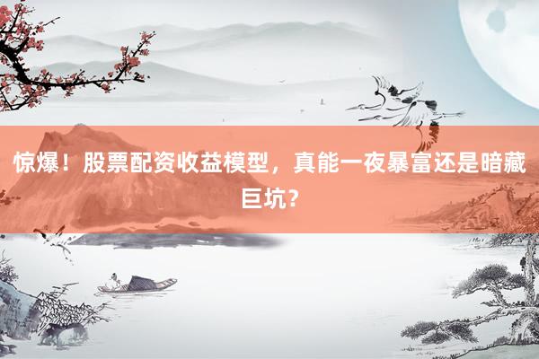 惊爆！股票配资收益模型，真能一夜暴富还是暗藏巨坑？