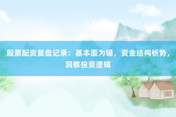 股票配资复盘记录：基本面为锚，资金结构析势，洞察投资逻辑
