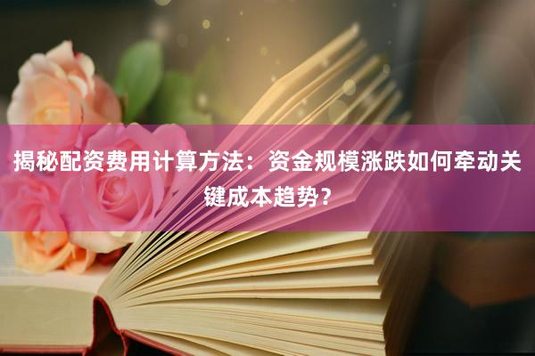揭秘配资费用计算方法：资金规模涨跌如何牵动关键成本趋势？