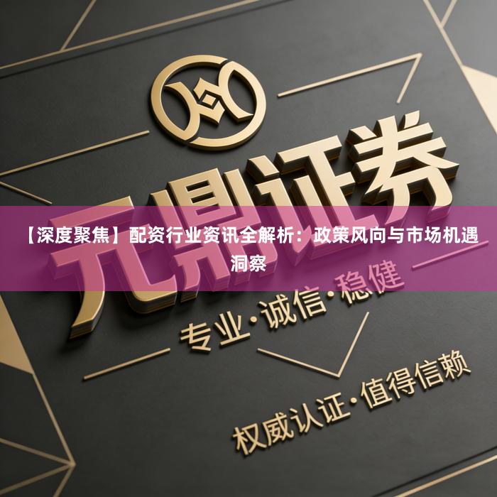 【深度聚焦】配资行业资讯全解析：政策风向与市场机遇洞察