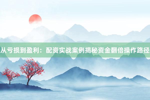 从亏损到盈利：配资实战案例揭秘资金翻倍操作路径