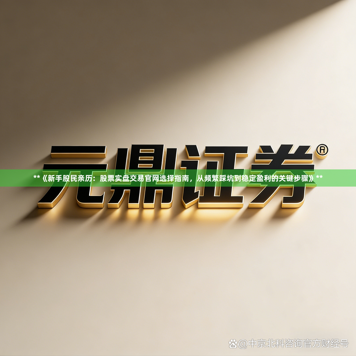 **《新手股民亲历：股票实盘交易官网选择指南，从频繁踩坑到稳定盈利的关键步骤》**