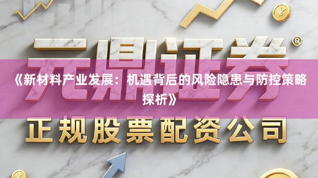 《新材料产业发展：机遇背后的风险隐患与防控策略探析》