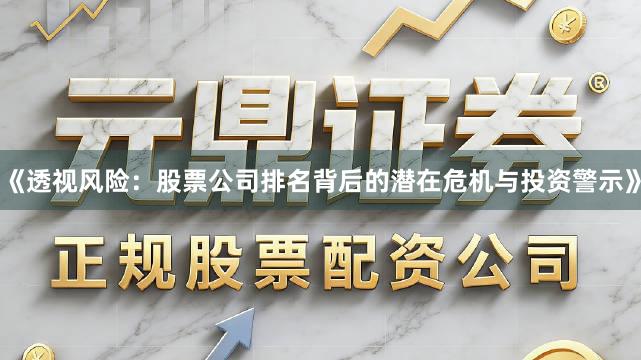 《透视风险：股票公司排名背后的潜在危机与投资警示》