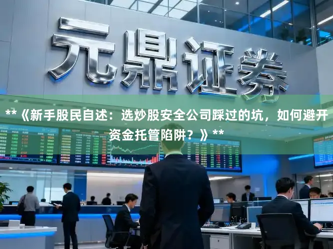 **《新手股民自述：选炒股安全公司踩过的坑，如何避开资金托管陷阱？》**