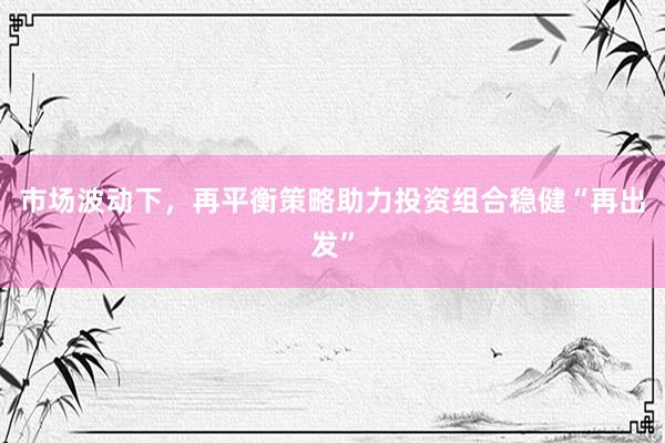 市场波动下，再平衡策略助力投资组合稳健“再出发”