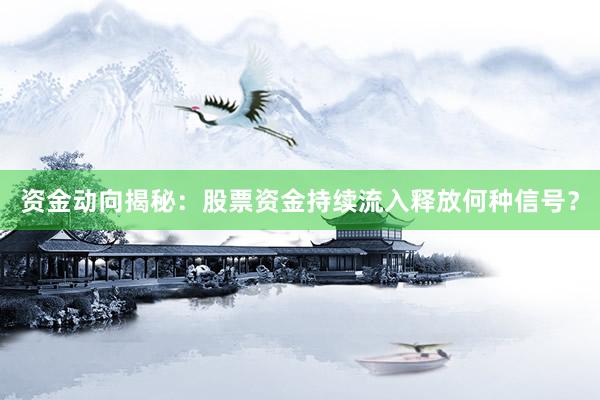 资金动向揭秘：股票资金持续流入释放何种信号？